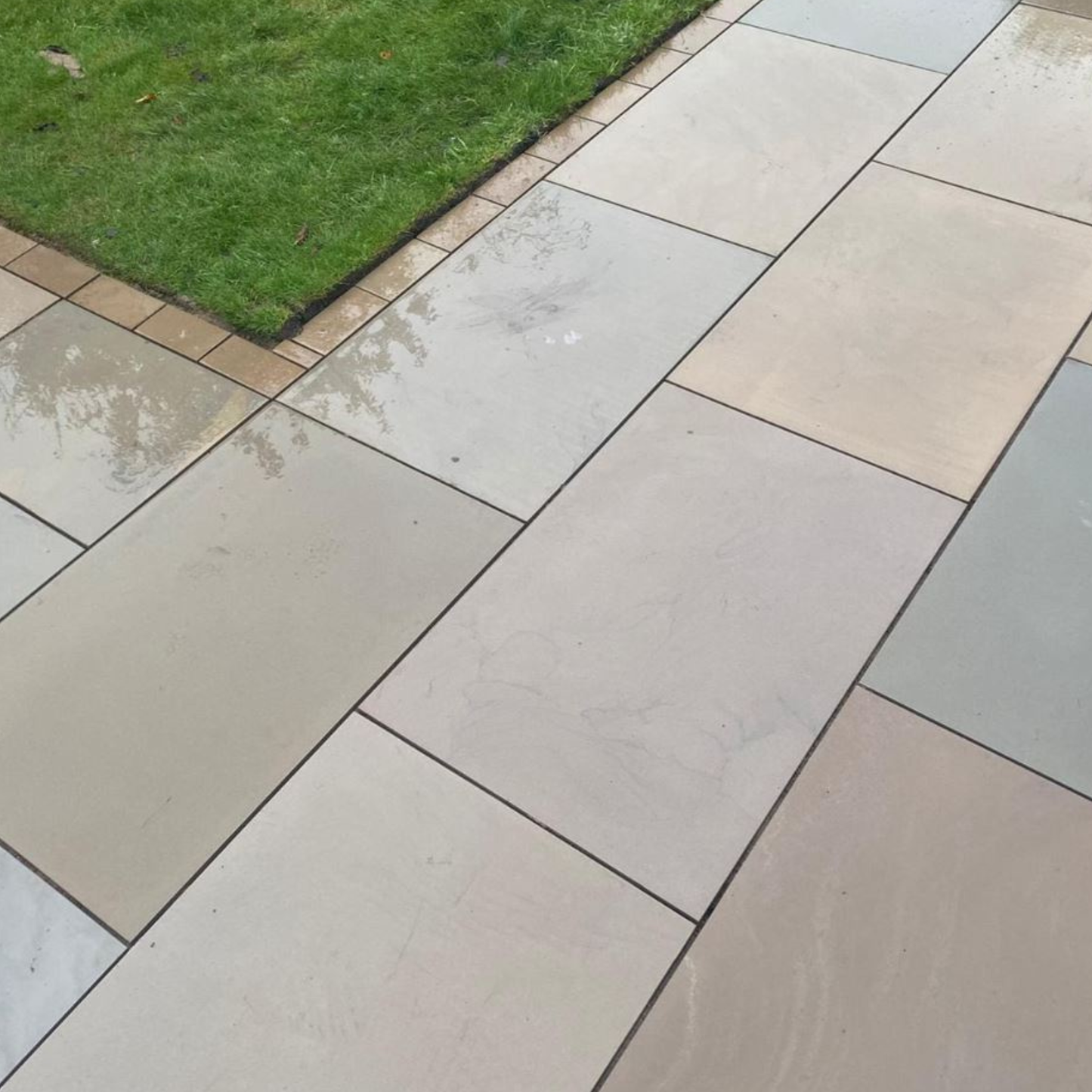 Raj Green - Sawn & Honed Indian Sandstone Paving Slabs