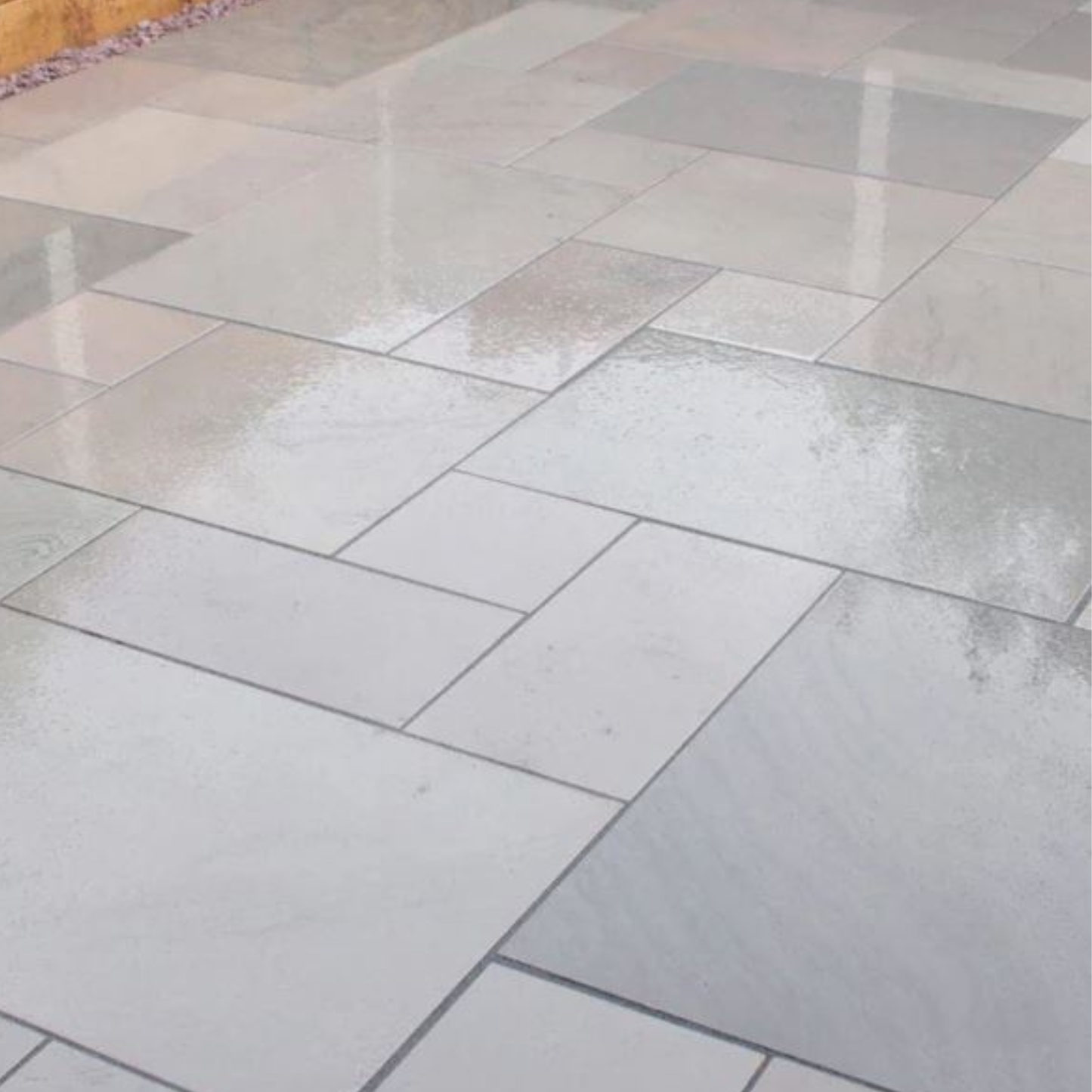Raj Green - Sawn & Honed Indian Sandstone Paving Slabs