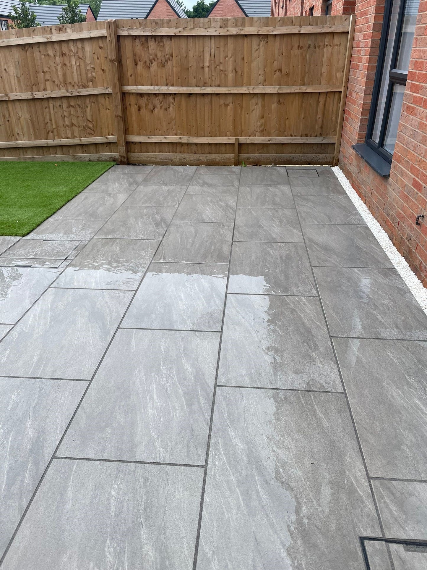 Anthracite Grey - Porcelain Paving Slabs (600-900x600mm)