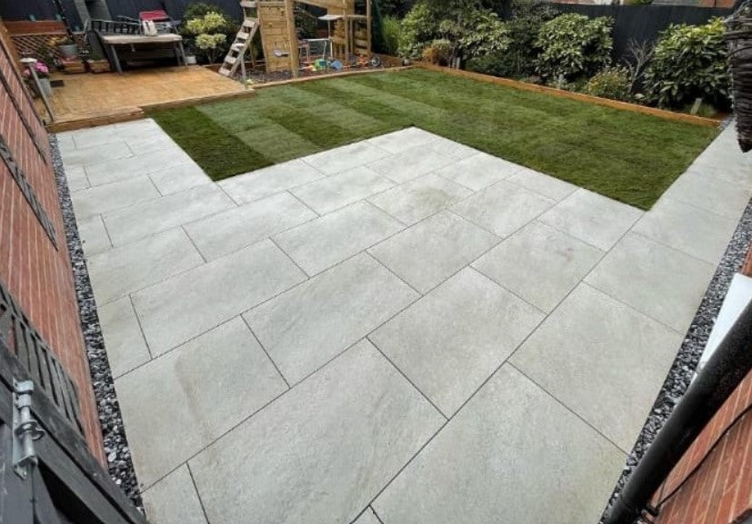 Hammerstone Grey - Porcelain Paving Slabs (600 / 900x600mm)