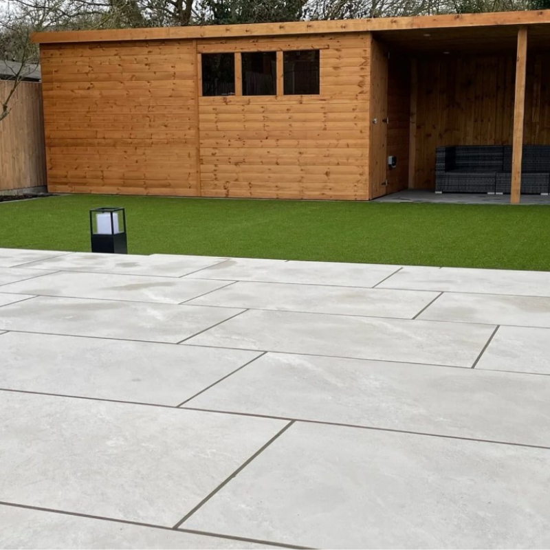 Himalayan White - Porcelain Paving Slabs - Sample Size (100x100mm)
