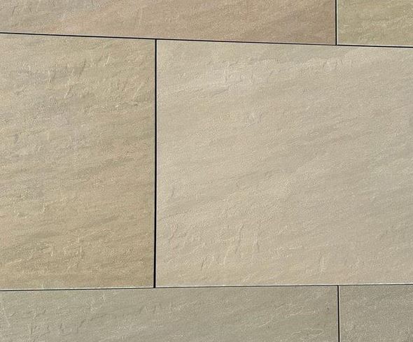Raj Green - Porcelain Paving Slabs - Sample Size (100x100mm)