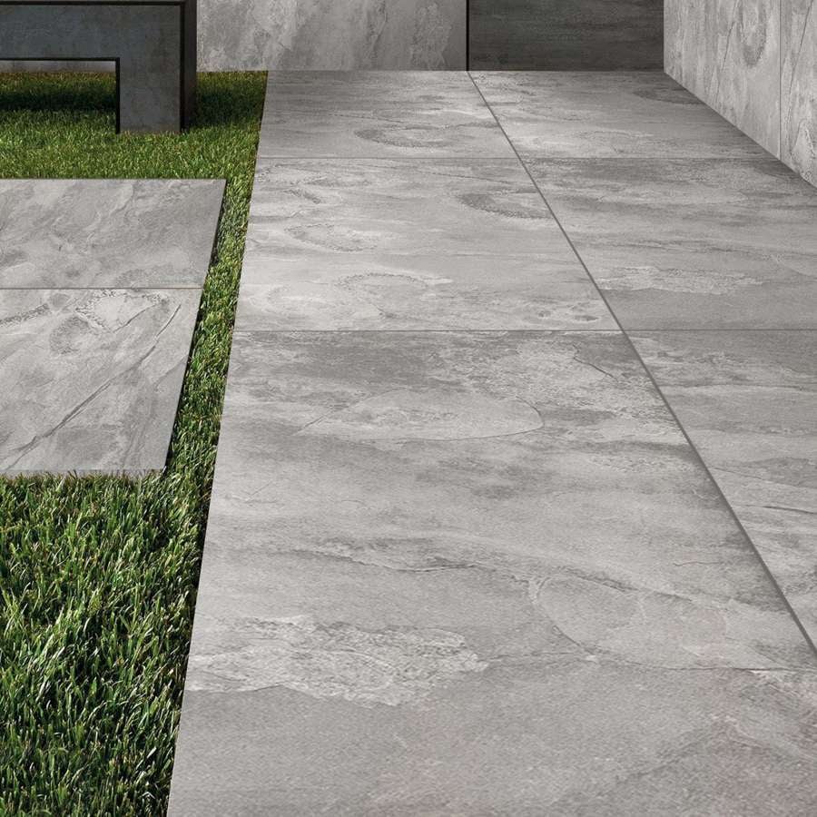 Beside Grey - Porcelain Paving Slabs (600-900x600mm)
