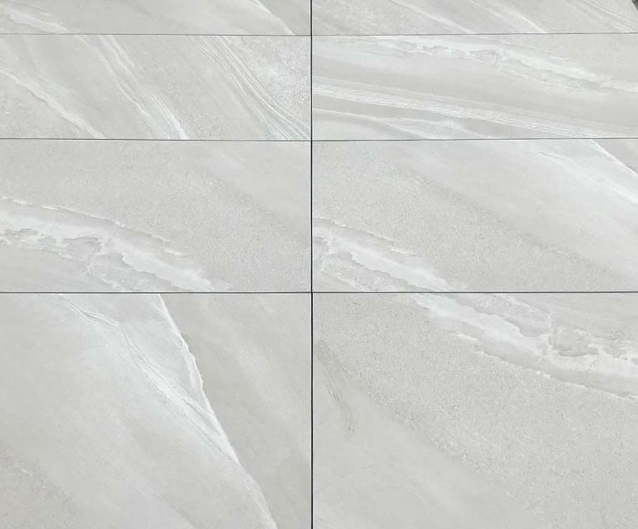Crossover White - Porcelain Paving Slabs - Sample Size (100x100mm)