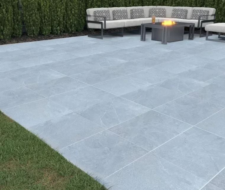 Getafe Grey - Porcelain Paving Slabs - Sample Size (100x100mm)