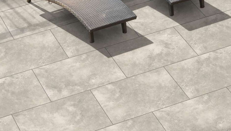 Limestone Ash - Porcelain Paving Slabs - Sample Size (100x100mm)