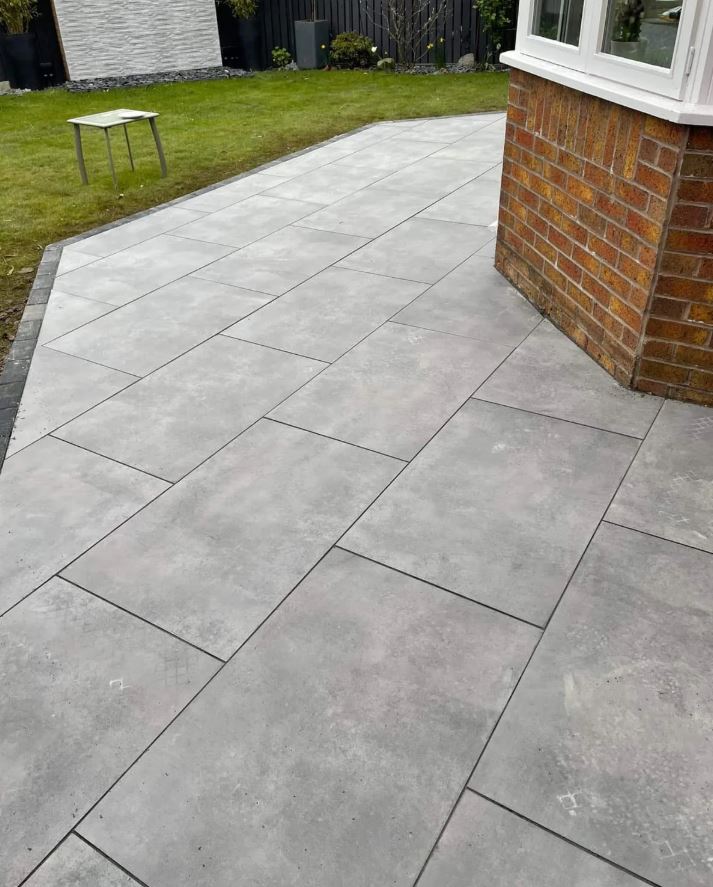 Smoke Grey - Porcelain Paving Slabs (600-900x600mm)