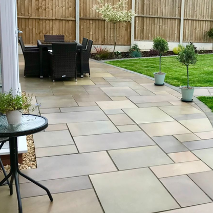 Raj Green - Sawn & Honed Indian Sandstone Paving Slabs