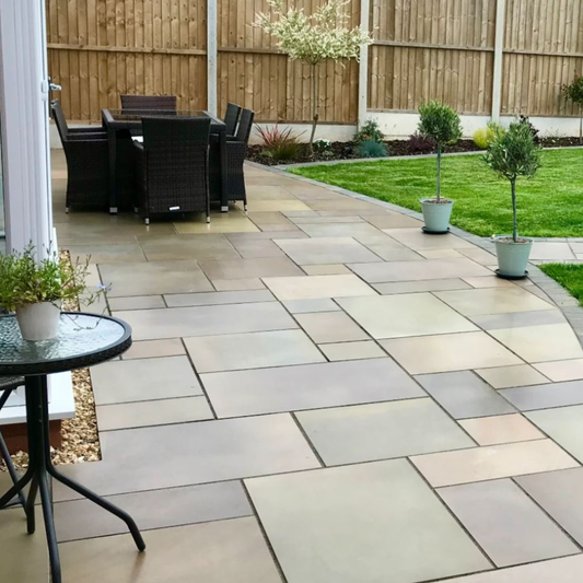 Raj Green - Sawn & Honed Indian Sandstone Paving Slabs
