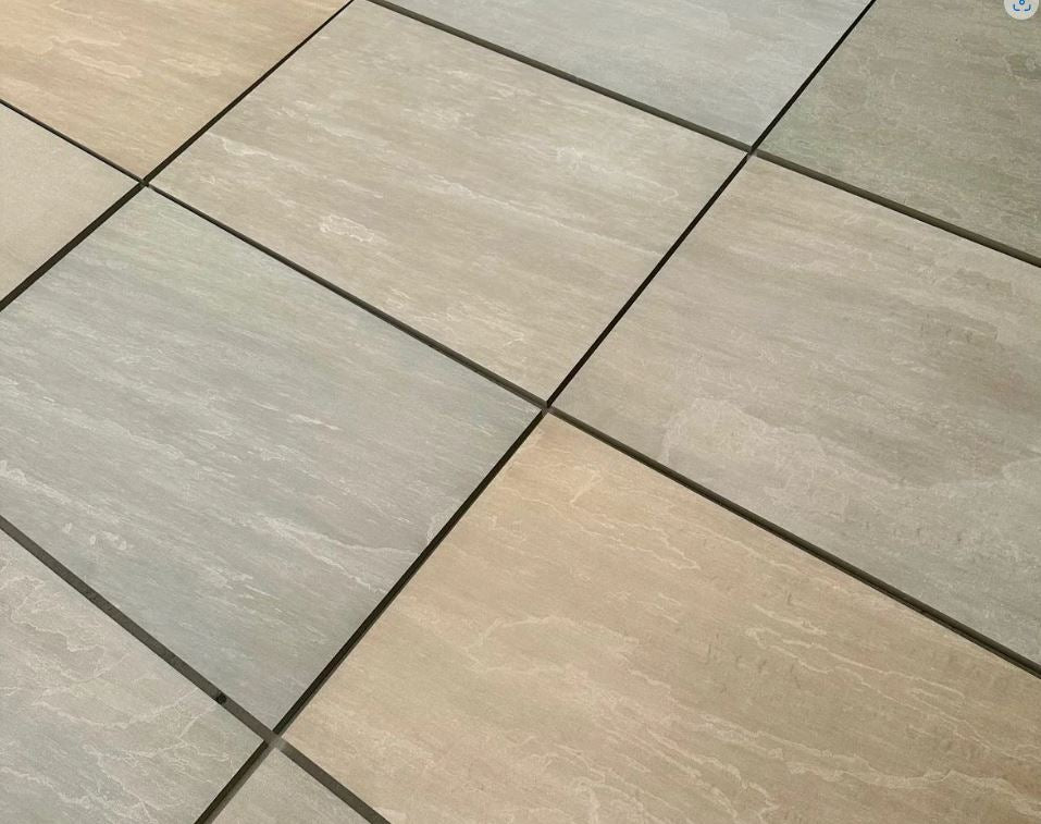 Raj Green - Porcelain Paving Slabs - Sample Size (100x100mm)