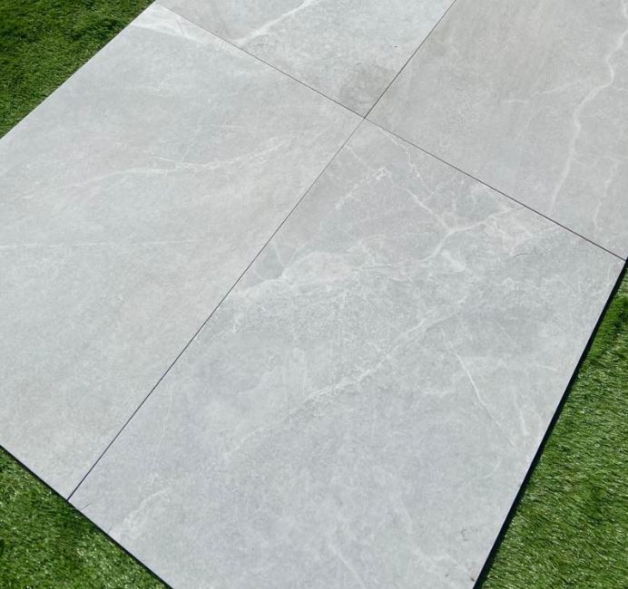 Bodo White - Porcelain Paving Slabs - Sample Size (100x100mm)