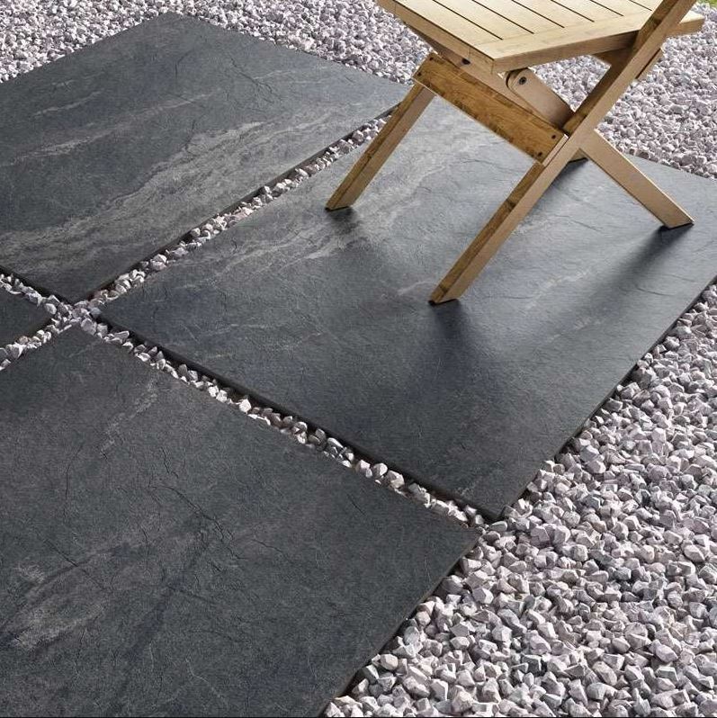 Earthcore Black - Porcelain Paving Slabs - Sample Size (100x100mm)