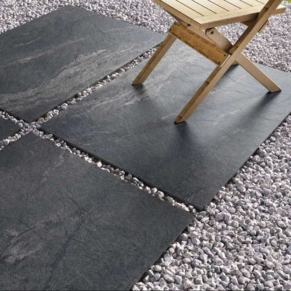 Earthcore Black - Porcelain Paving Slabs - Sample Size (100x100mm)