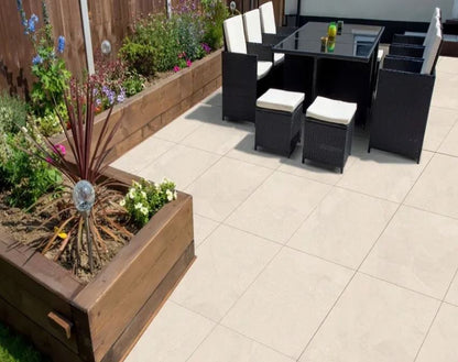 Getafe Beige - Porcelain Paving Slabs - Sample Size (100x100mm)