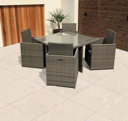 Getafe Beige - Porcelain Paving Slabs (600-900x600mm)