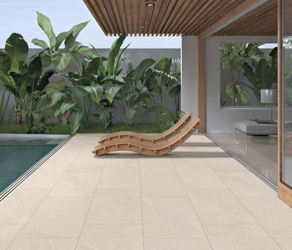 Getafe Beige - Porcelain Paving Slabs (600-900x600mm)